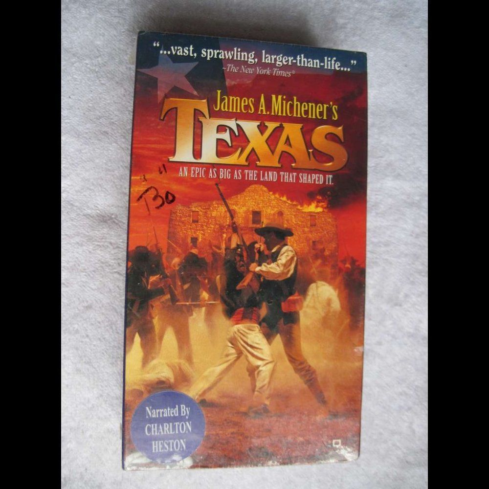 Texas Charlton Heston Narrated Sealed New Republic VHS Cassette Tape Bundle $2